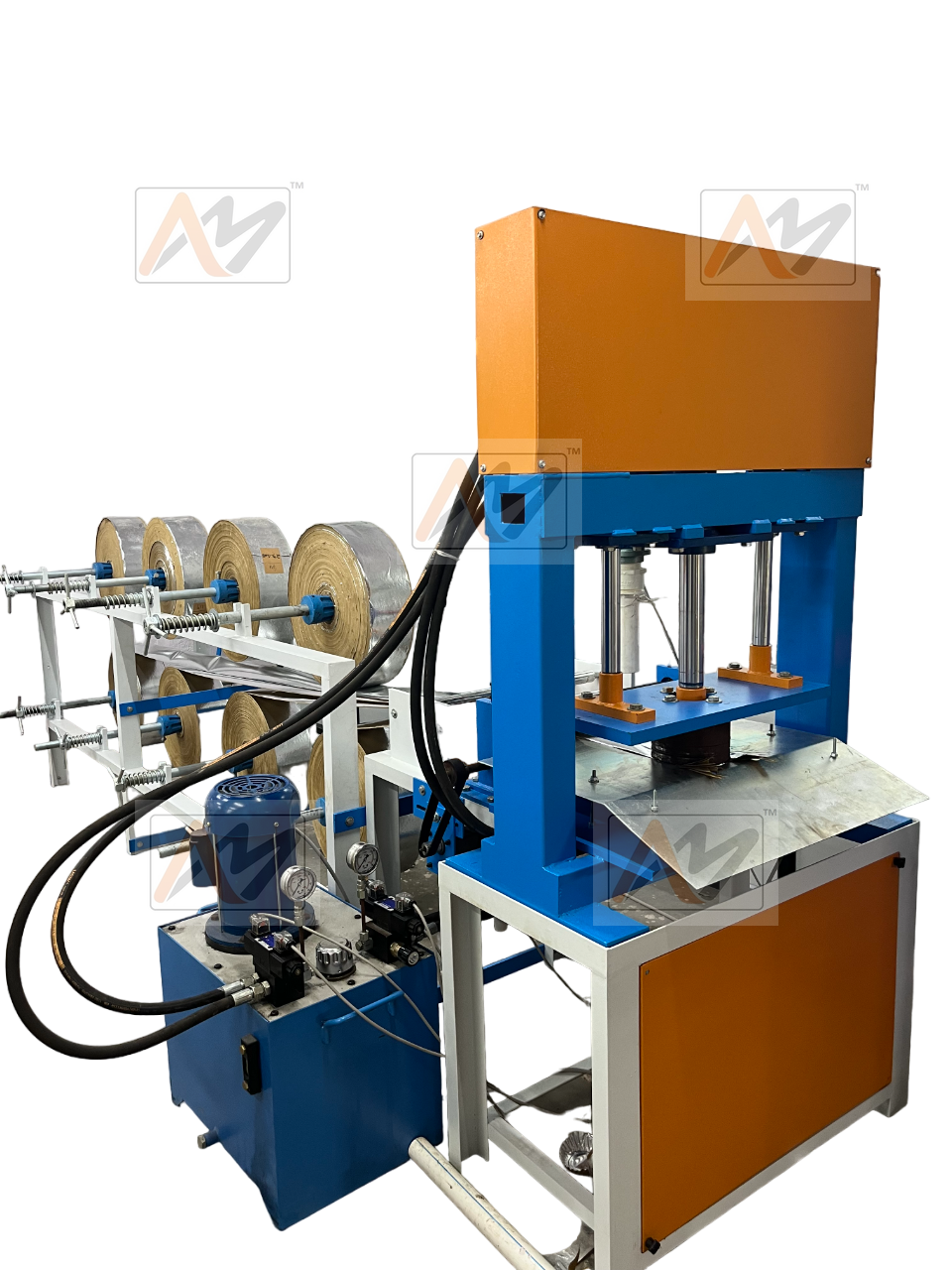 Automatic Paper Wrinkle Plate & Thali Making Machine - 230 Volt, Heavy-duty Build | Low Maintenance, 1 Year Warranty, Free Accessories, Lifetime Online Support