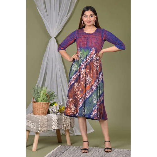 Different Available Printed Bobbin Dress