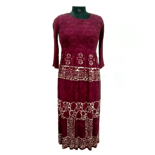 Different Available Ladies Maroon Designer Dress