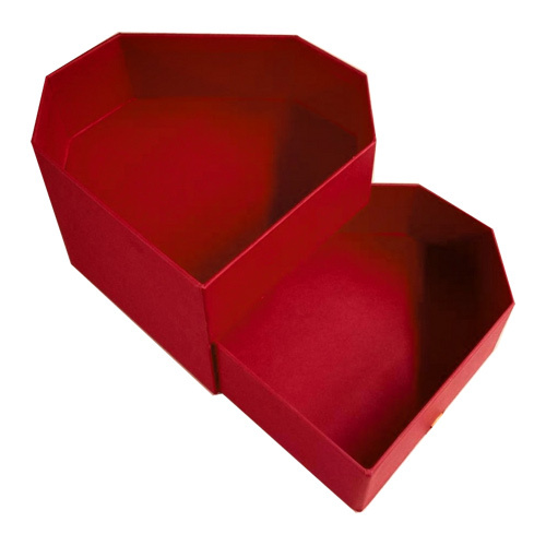 दिल के आकार वाला कठोर बॉक्स