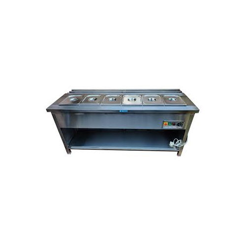 Silver Bain Marie (6Pan)