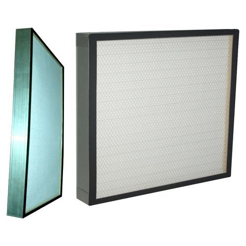 Pleated Hepa Filter - Pleated Synthetic Fiber, 10 Inches Length | 99% Efficiency, High Dust Holding Capacity, Low Pressure Drop, Commercial Use
