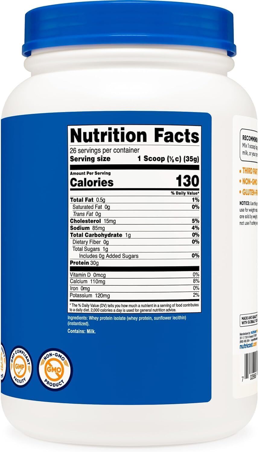 Nutricost Whey Protein Isolate