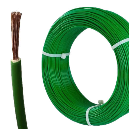 6 SQMM Copper Earthing Cable - Round Conductor, PVC Insulation, Customizable Jacket Color | Industrial Application, Reliable Warranty