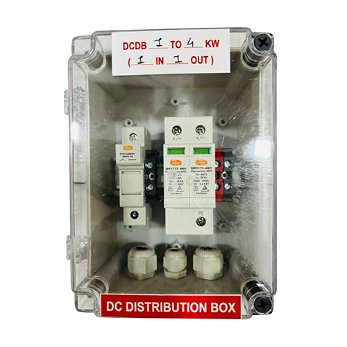 DC Distribution Box - 4KW Power Rating | Durable Plastic and Stainless Steel, IP67 Protection, Smooth Galvanized Finish, Color Customization, Warranty Included