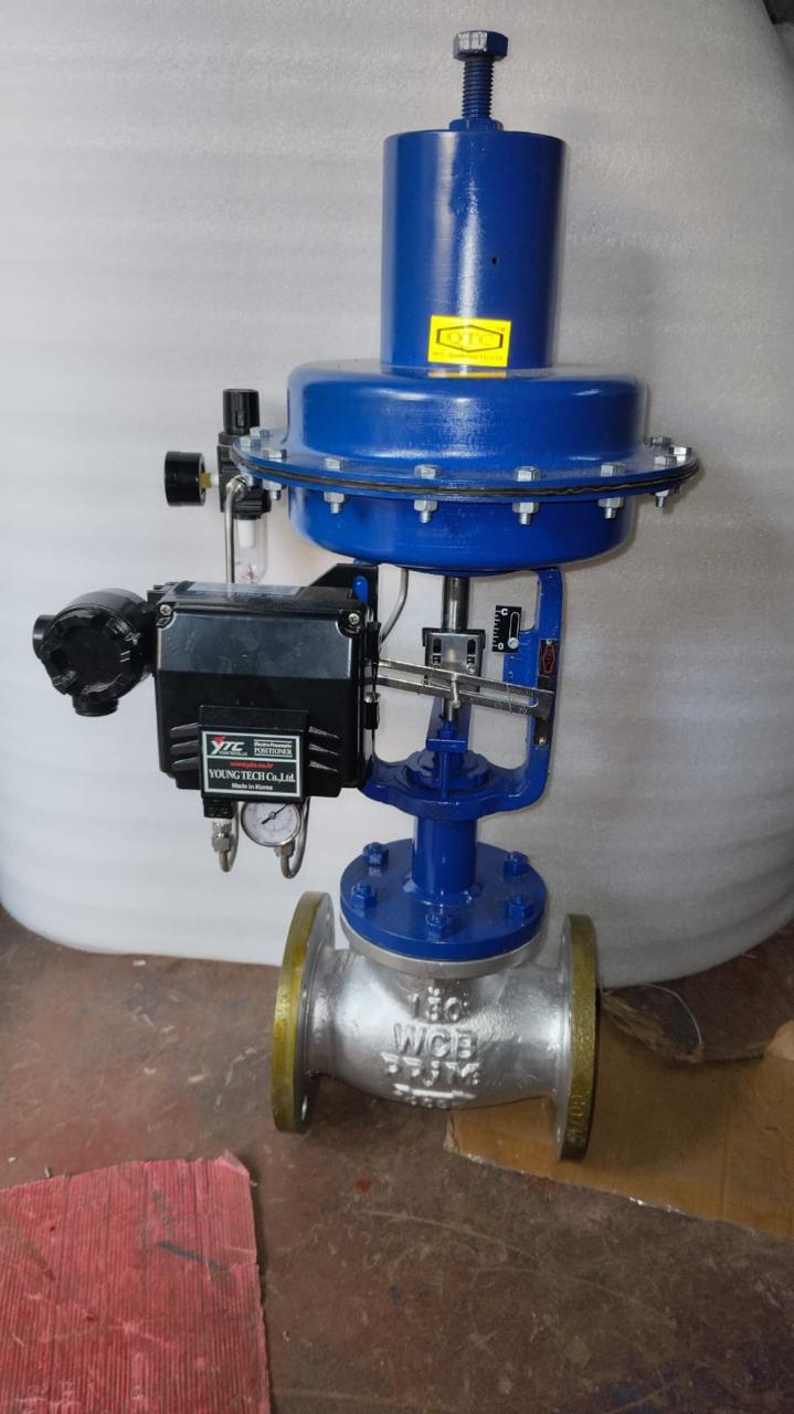 Cast Carbon Steel Pneumatic Diaphragm Control Valve - Application: Industrial