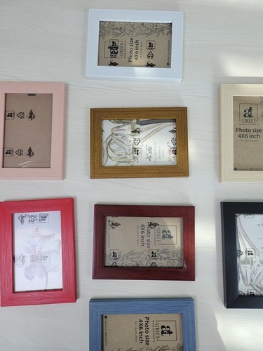 Synthetic Wood Table Photo Frame - 4x6 Inches | Modern Design, Unbreakable Plexi Glass, Customizable Options, Easy Maintenance, Eco-Friendly Materials