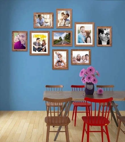 क्लासिक ब्राउन सिंथेटिक वुड फ्रेम