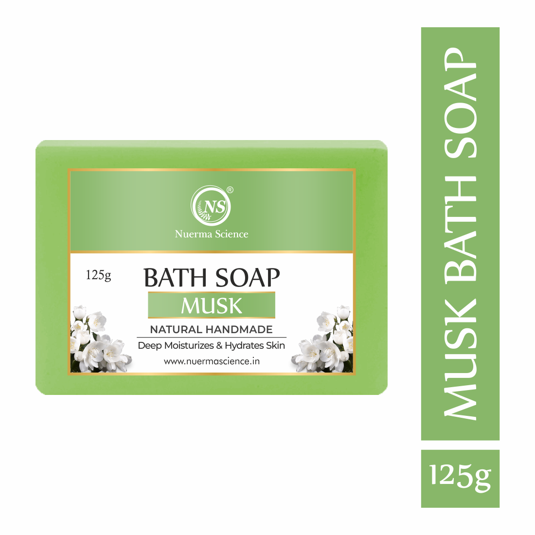 Nuerma Science 100% Natural Herbal Handmade Musk Bath Soap - Age Group: Adult