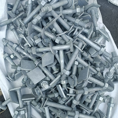 Foundation Bolt - Galvanized Silver, Multigrade Standard | First-class Tempered Industrial Fastening Solution
