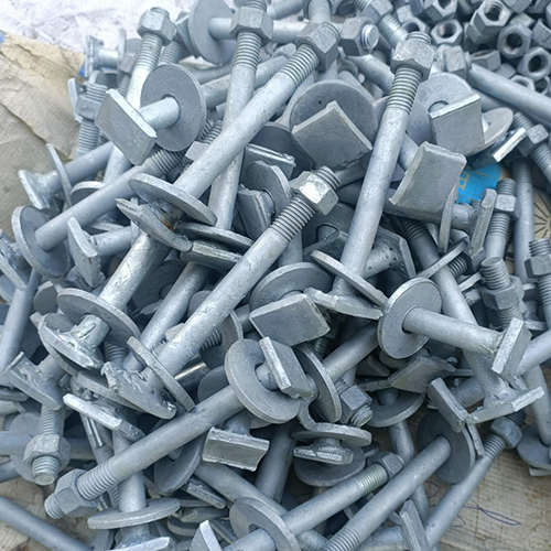 Foundation Bolt - Galvanized Silver, Multigrade Standard | First-class Tempered Industrial Fastening Solution