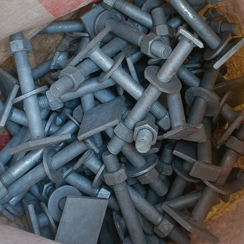Foundation Bolt - Galvanized Silver, Multigrade Standard | First-class Tempered Industrial Fastening Solution
