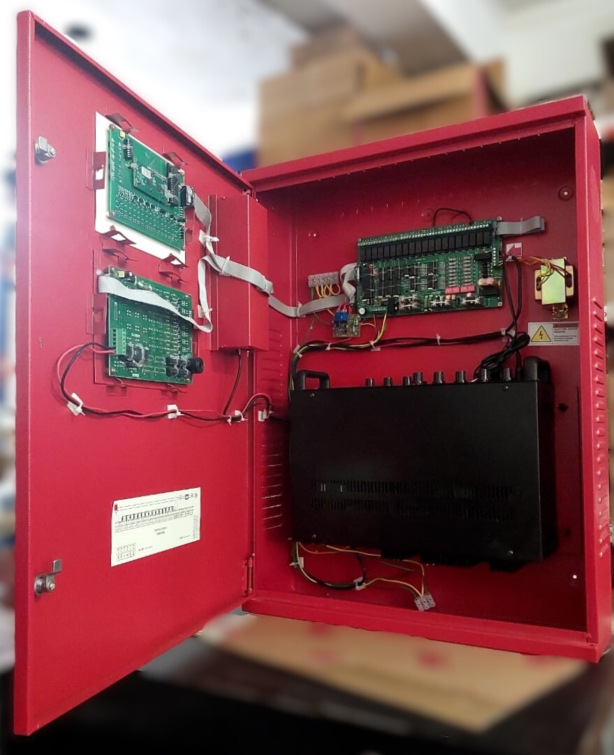 Fire Alarm With Pa System - Color: Red