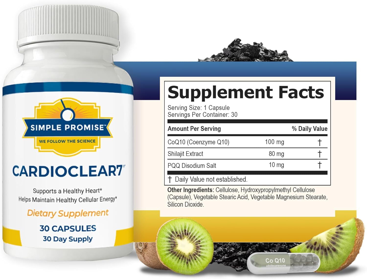 Simple Promise Cardio Clear 7 Heart Health Supplements
