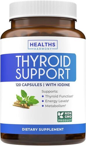 Healths Harmony Thyroid Support With Iodine - 120 Capsules