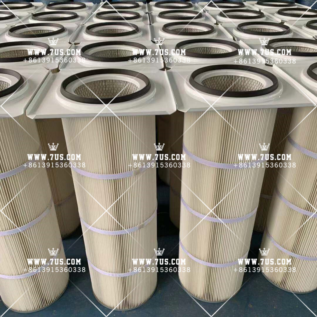 Cylinder Cartridge Filters - Stainless Steel Or Carbon Steel, Dn160 And Dn200 Standard Sizes, Blue And White Metal Finish, 1-year Warranty, Ideal For Pulse Jet Dust Collectors In Industrial Applications