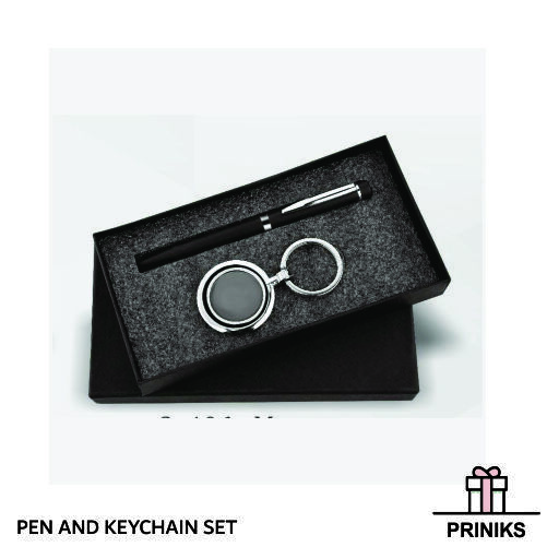 Key Chain & Pen Sets - Rigid Box Packed | Custom Logo Printing Available, Ideal For Gifts & Promotional Use