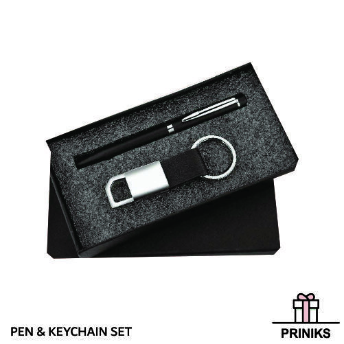 Key Chain & Pen Sets - Rigid Box Packed | Custom Logo Printing Available, Ideal For Gifts & Promotional Use