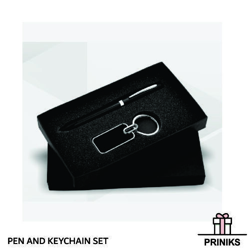 Key Chain & Pen Sets - Rigid Box Packed | Custom Logo Printing Available, Ideal For Gifts & Promotional Use