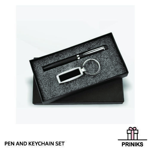 Key Chain & Pen Sets - Rigid Box Packed | Custom Logo Printing Available, Ideal For Gifts & Promotional Use
