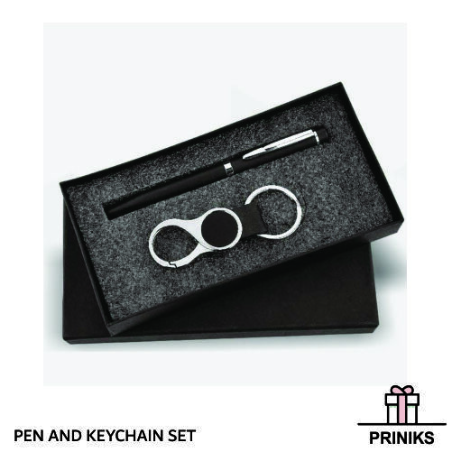 Key Chain & Pen Sets - Rigid Box Packed | Custom Logo Printing Available, Ideal For Gifts & Promotional Use