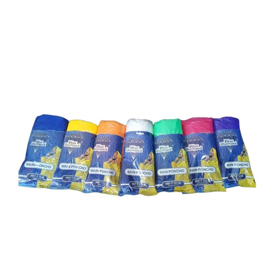 Rain Poncho - Color: Blue