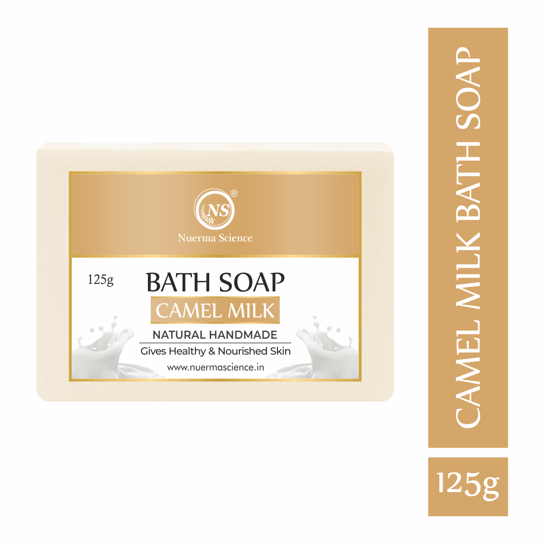 Nuerma Science Camel Milk Bath Soap - Natural Herbal Formula, 100% Herbal & Organic, Nourishing And Moisturizing For Soft Radiant Skin