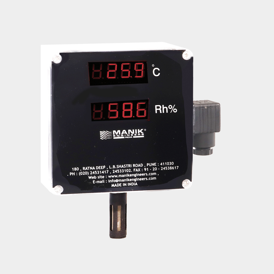 Digital Temperature Plus Relative Humidity Indicators And Indicators Controllers - Color: Black