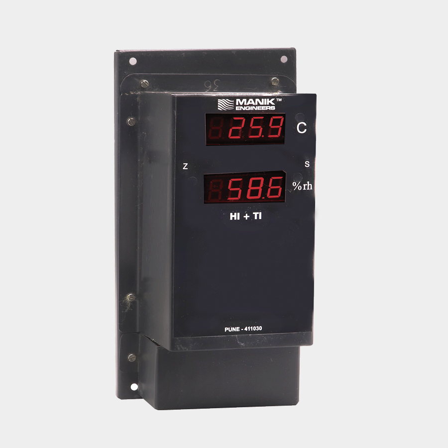 Digital Temperature Plus Relative Humidity Indicators And Indicators Controllers - Color: Black