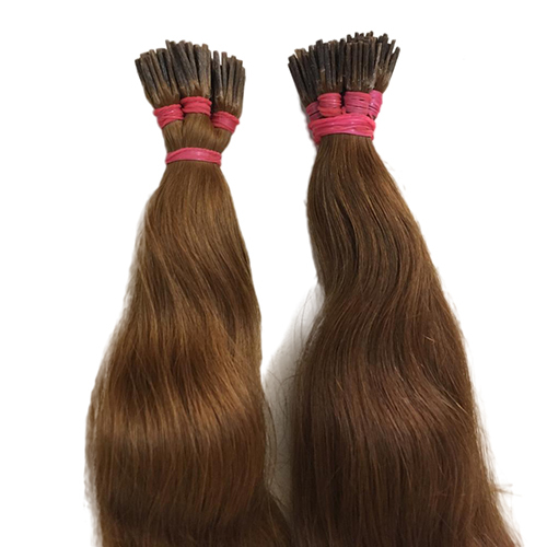 Brown Ladies Keratin Extensions