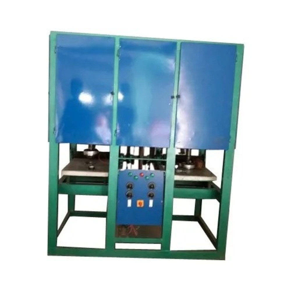 Automatic Paper Dish & Thali Making Machine - Heavy-duty Build, Low Maintenance, Latest Technology | 1 Year Warranty, 24x7 Online Support, Free Accessories