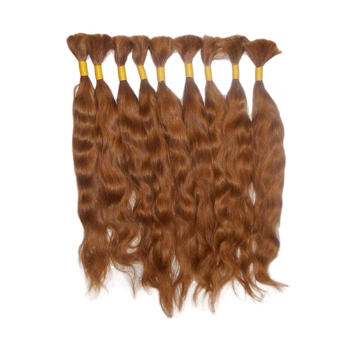 Wavy Bulk Hair - Remy Indian Human Hair , Naturally Black Color With Warranty For Ultimate Style Versatility