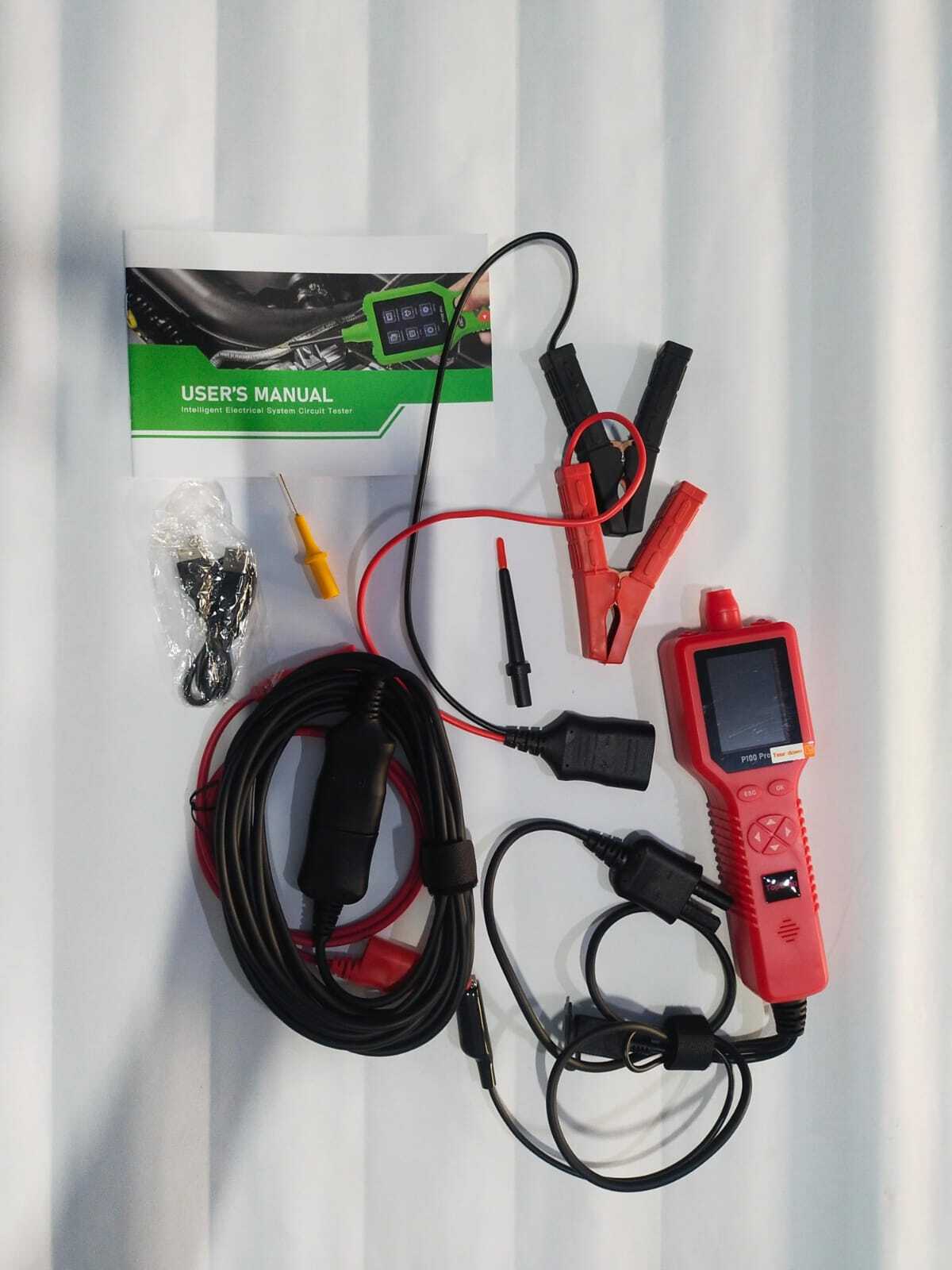 P100 Pro Electrical System Circuit Tester - 2.4 Inch Lcd Display | 9-30v Range, Electric Powered, 1-year Warranty