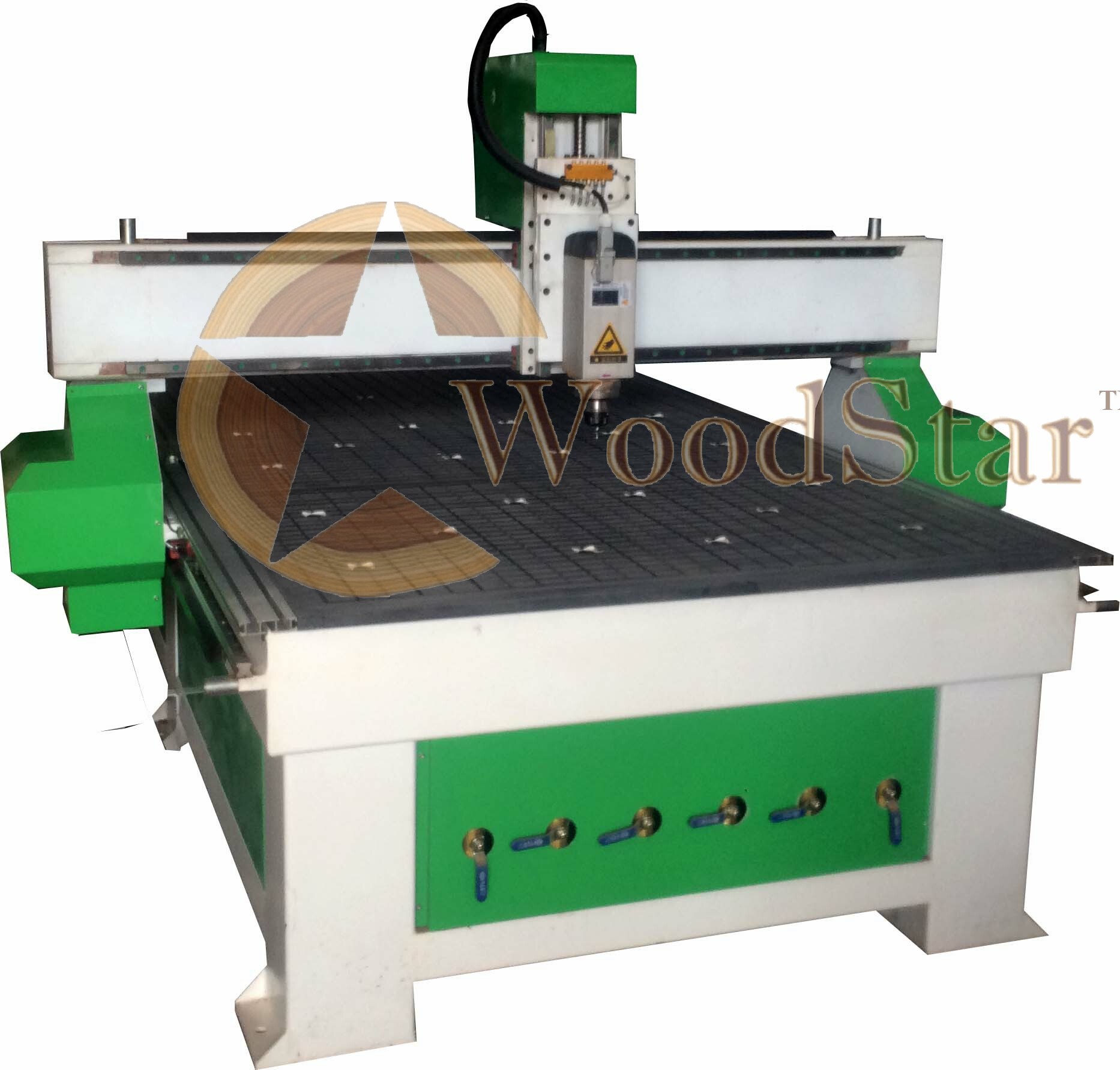 Woodstar Cnc Router Wsr-1325 - Heavy Welded Tube Structure, 1500x2500x300 Mm | 24000 Rpm Hqd Spindle, 25000 Mm/min Rapid Speed, 15000 Mm/min Working Speed, Artcam & V-carve Aspire Software