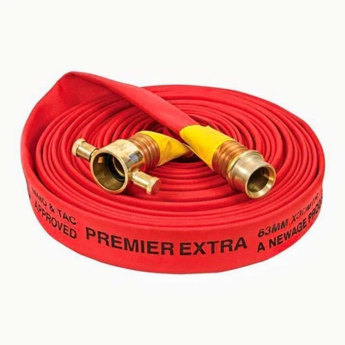 Gunmetal Fire Hose Delivery Coupling - 63mm x 15mm Size, Red Color, Made of EPDM Synthetic Rubber