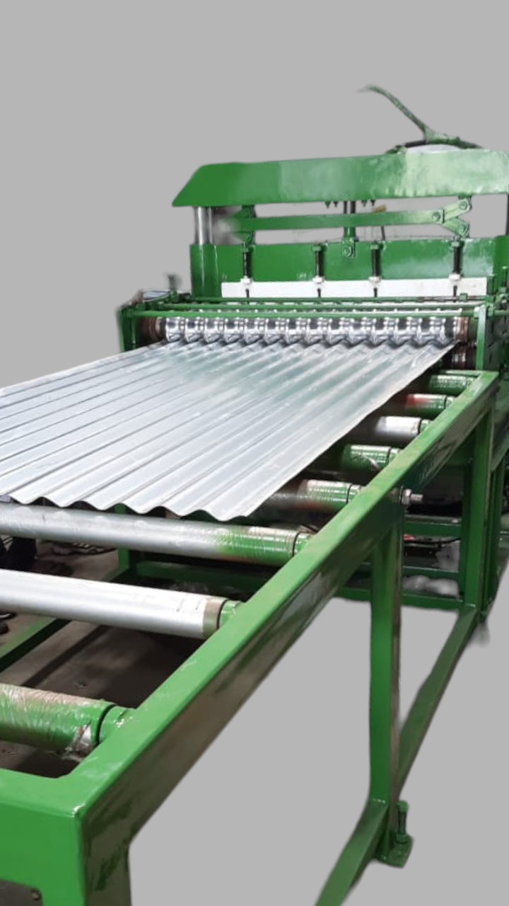 Semi-automatic Corrugated Sheet Roll Forming Machine
