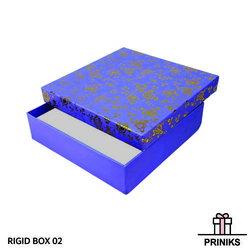 Rigid Boxes - Paper Material, Available In Various Sizes, Colors, And Finishes | Glossy Lamination, Uv Offset Printing, Square Shape, Foil Stamping
