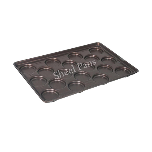 Bun Baking Mould Tray - Nonstick Coated, 600x400 Mm Size | 24 Cavities, Heat-conductive Power Source, Easy-to-use Manual Design, Warranty Included