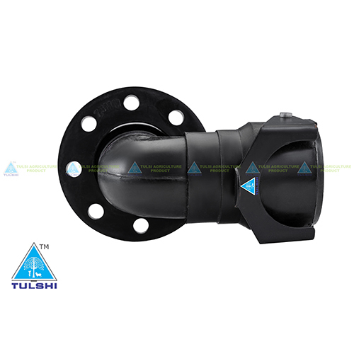 Irrigation Bend With Flange - Color: Black