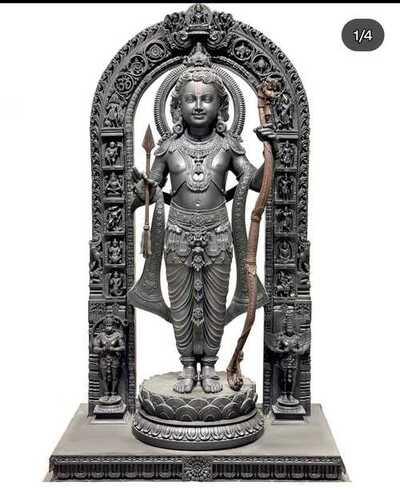 Black Marble Ramlala Statue