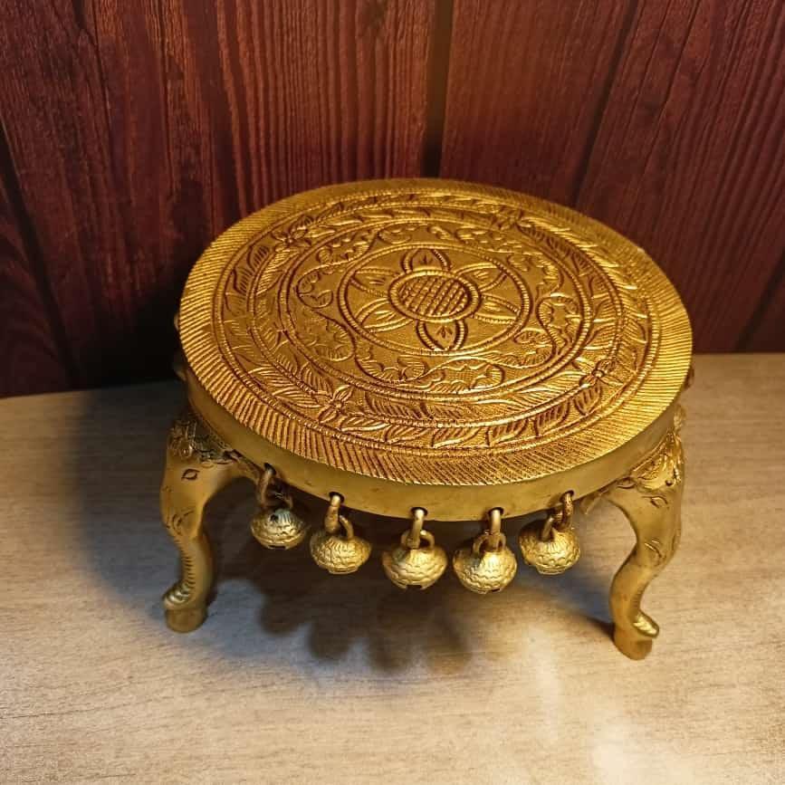 Designer Chowki Of Brass By Aakrati
