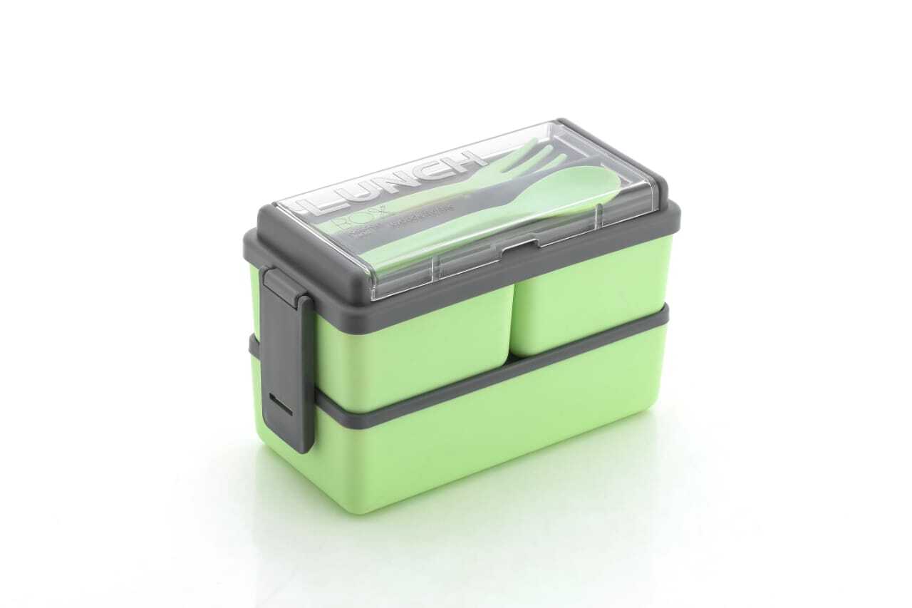 Double Dacker Lunchbox - Color: Multi Colour