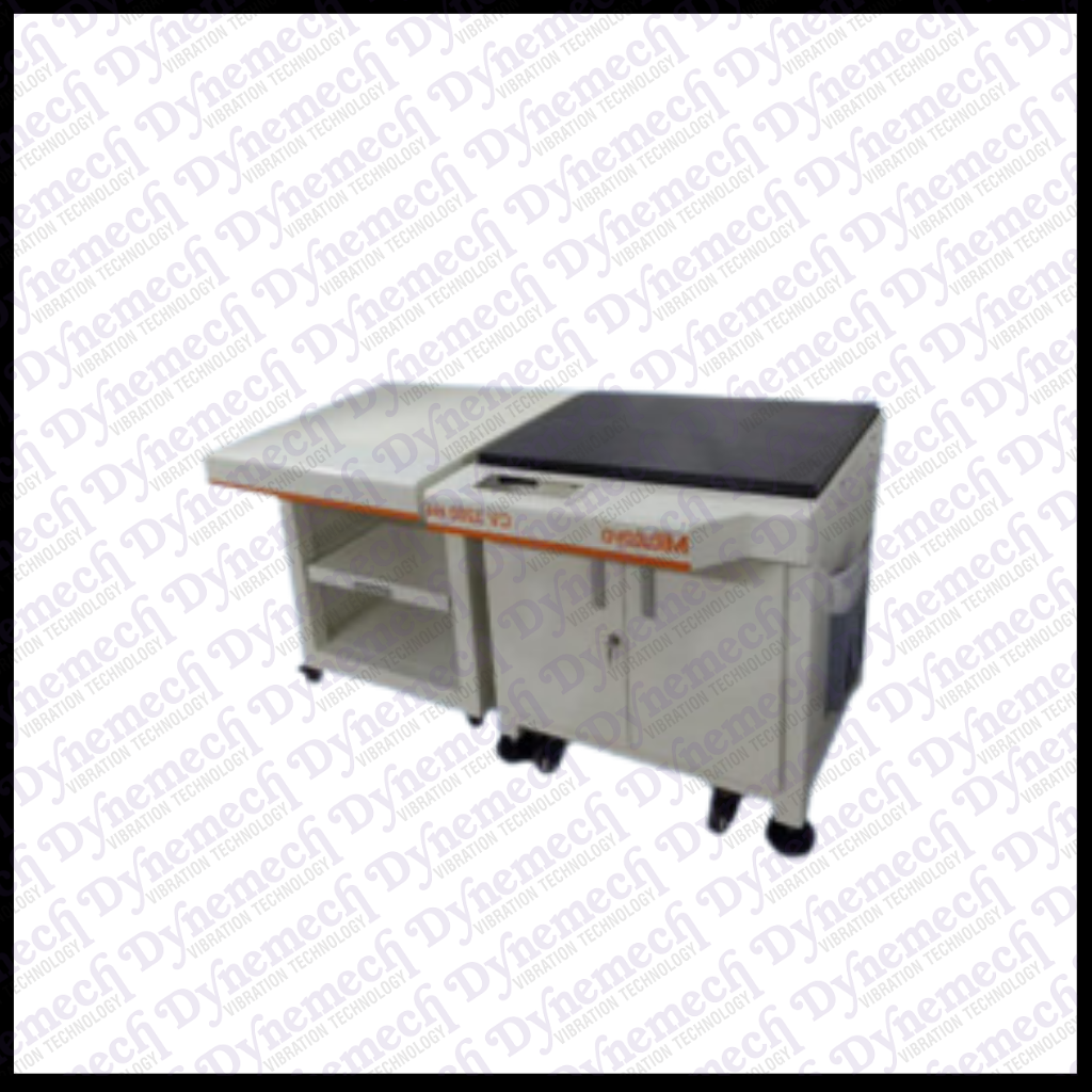 Granite Anti-vibration Laboratory Table - L 1200 X B 600 X T 50 Mm, 60 Mm Tubular Structure, Laser Cut Joystick Pocket, Printer Stand With Pull-out Tray