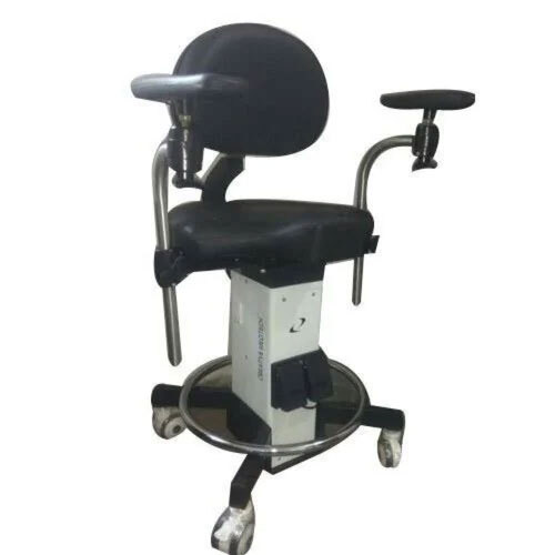 Motorized Surgeon Chair - Mild Steel, Customized Size, Black Color | Hydraulic Functionality, Ideal for Hospital Use
