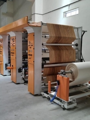 Paper Printing Machine - M.S & C.I Body, 2 Ton/Day Capacity, PLC Control, Shaftless Gravure Type | Automatic Operation, 1-Year Warranty