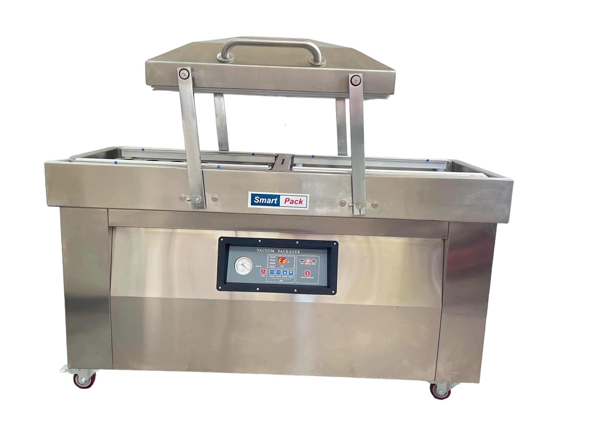 Semi-automatic Double Chamber Vacuum Packing Machine By Smart Packaging System