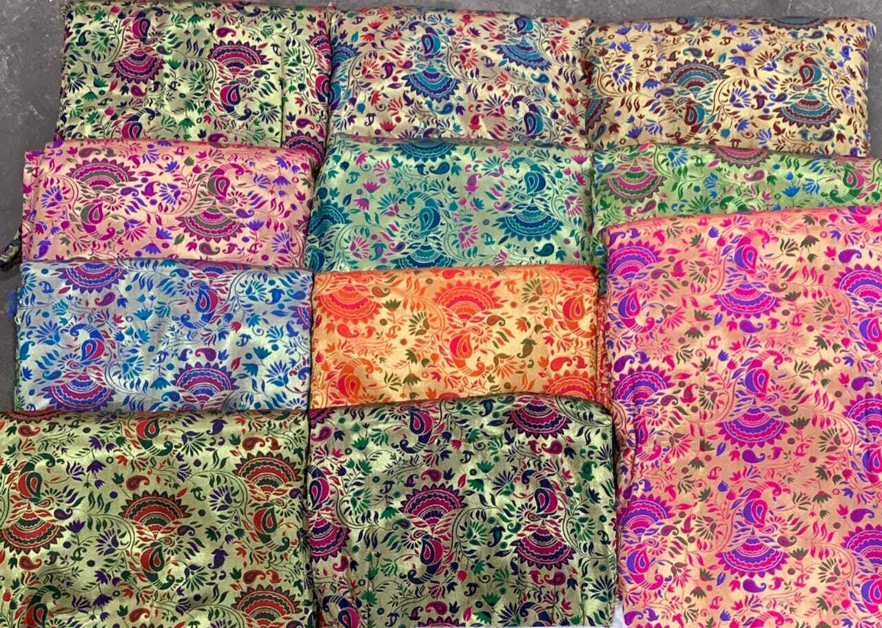 Banarasi Work Fabric - Color: Multicolor