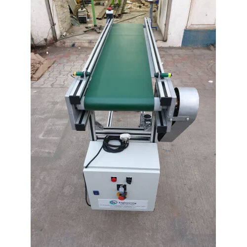 PVC Belt Conveyor System - PVC Material, Flat Belt Structure | 1 Year Warranty, Industrial Usage