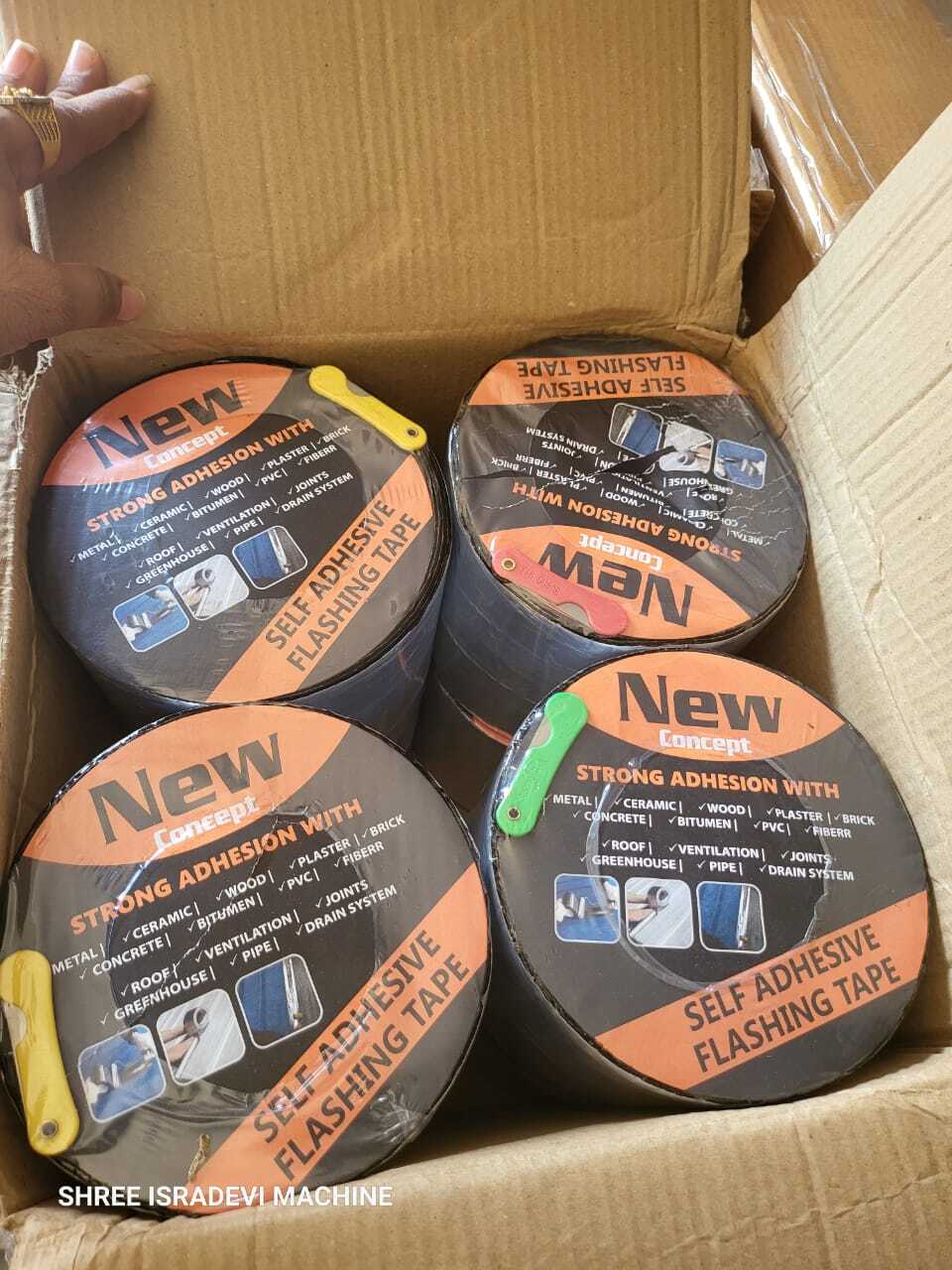 Bitumen Waterproofing Tape - Rubber, 1.5 Inch Thickness, 2 Inch Width, Black | Eco-friendly, Heat-resistant, Waterproof, Water Activated Adhesive