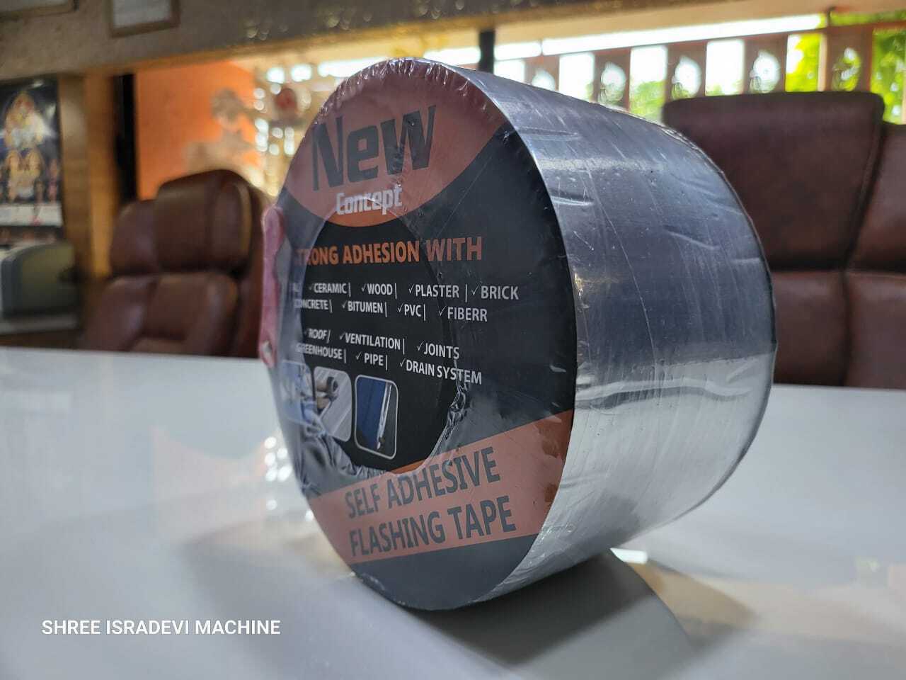 Bitumen Waterproofing Tape - Rubber, 1.5 Inch Thickness, 2 Inch Width, Black | Eco-friendly, Heat-resistant, Waterproof, Water Activated Adhesive